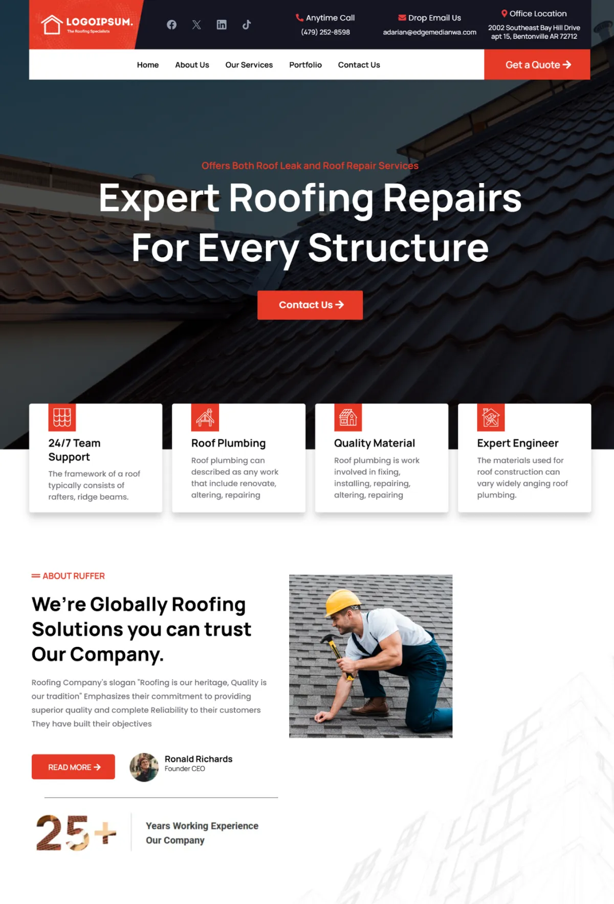 Web Design For Roofing Companies