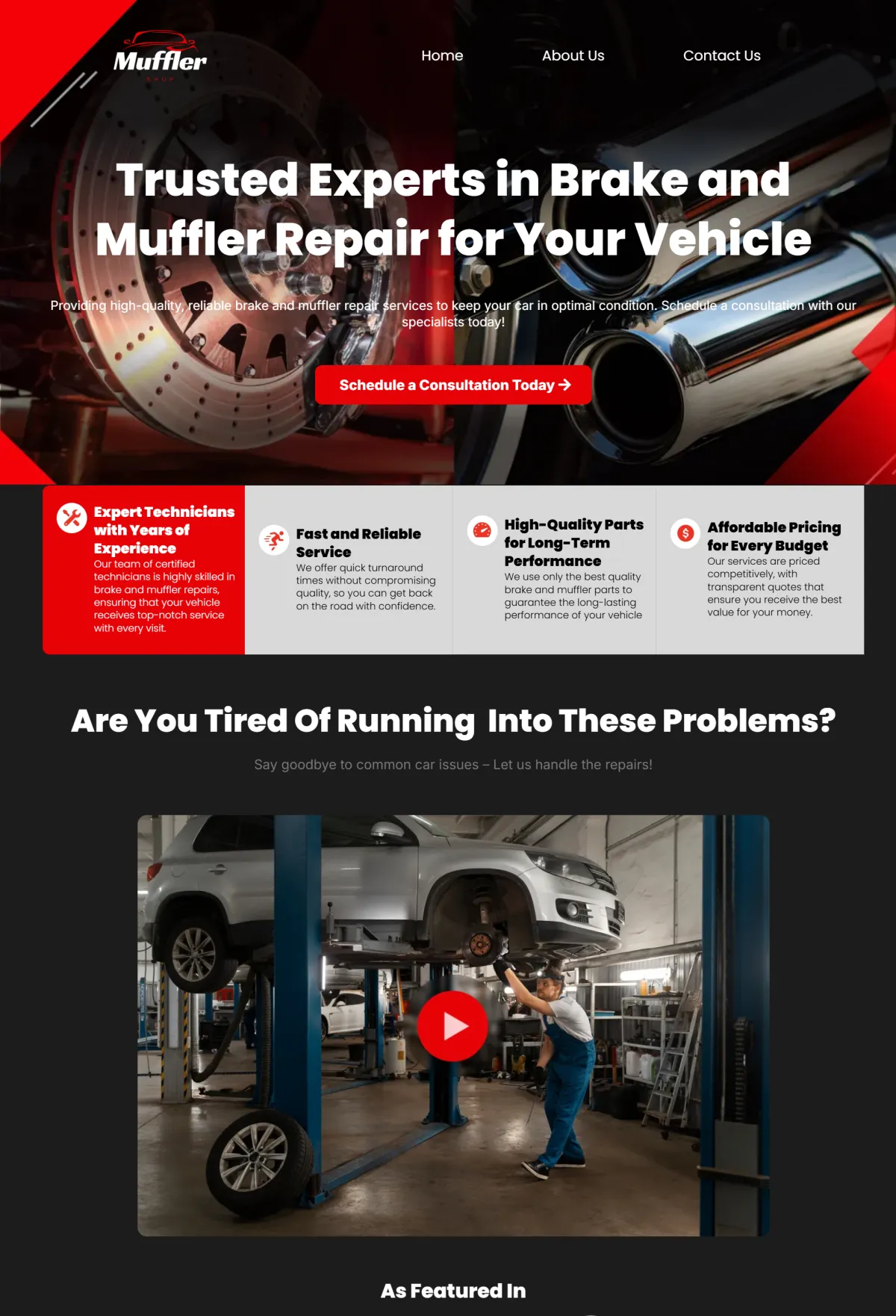 Web Design for Muffler Repair Shops