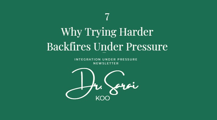 Why Trying Harder Backfires Under Pressure