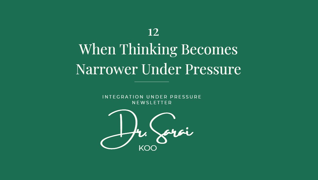 When Thinking Becomes Narrower Under Pressure