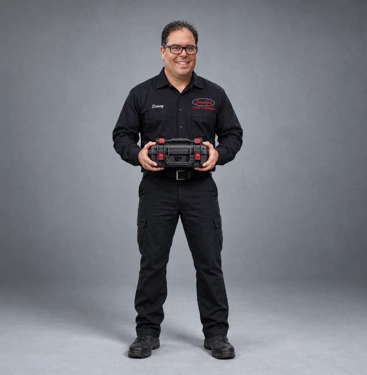 Professional Image Pest Control specialist providing thorough home inspection and extermination services