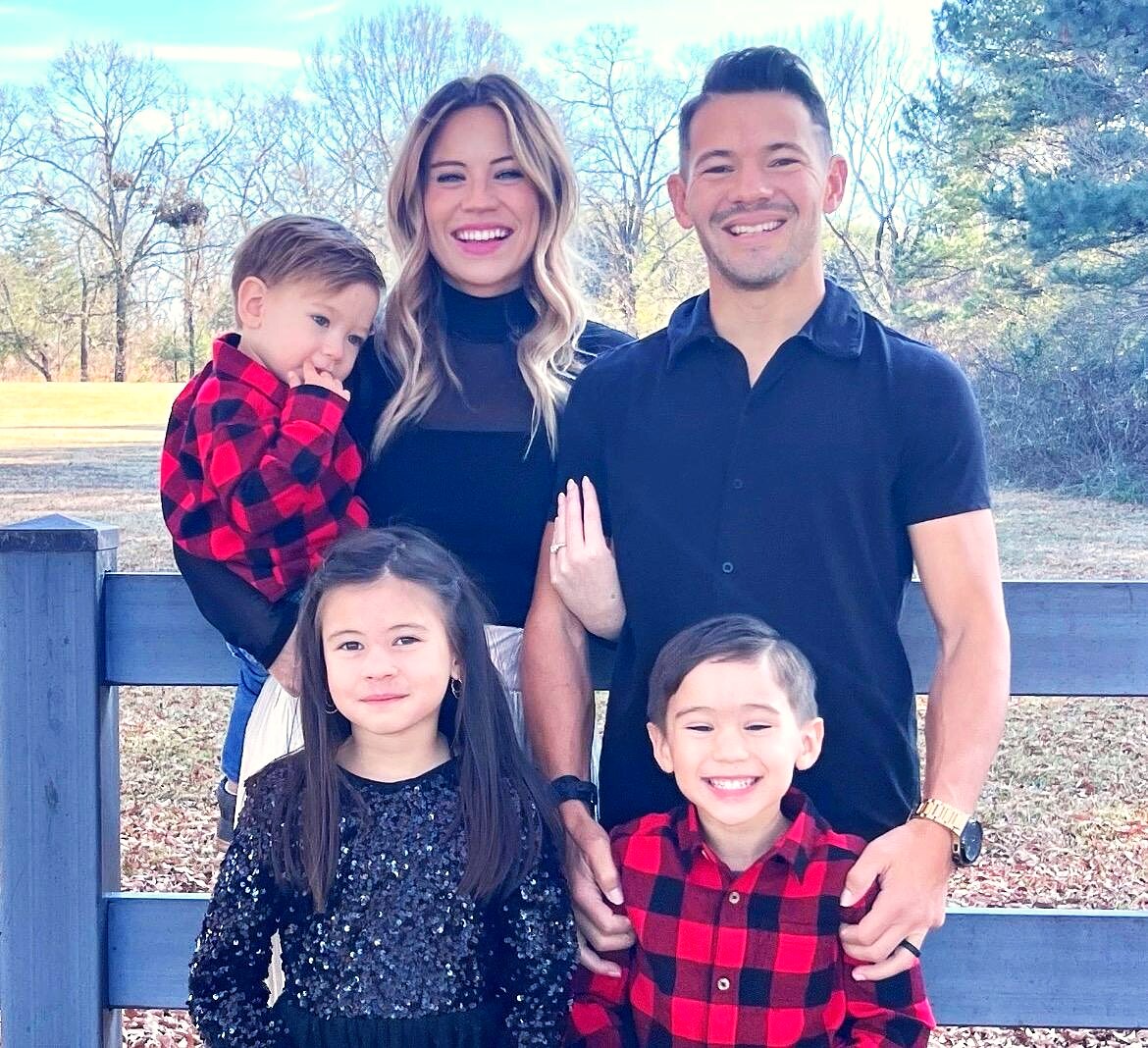 High-end portrait of Blaise Foret with his family