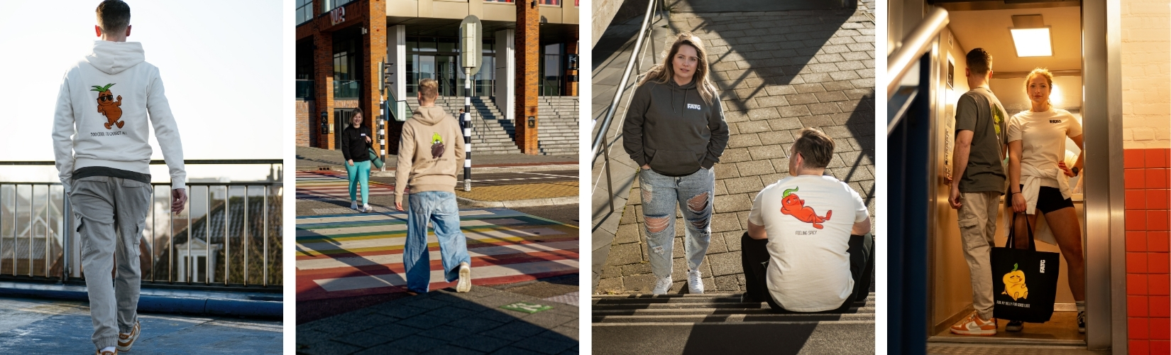 Grappige groente kleding