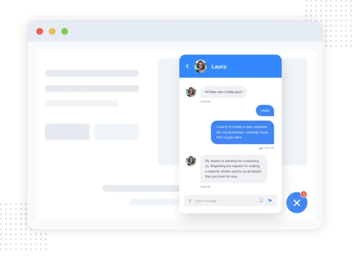 Medical Business Website Chat