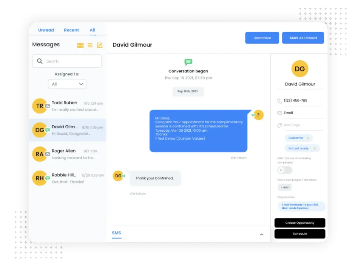 Medical Business Text Messages