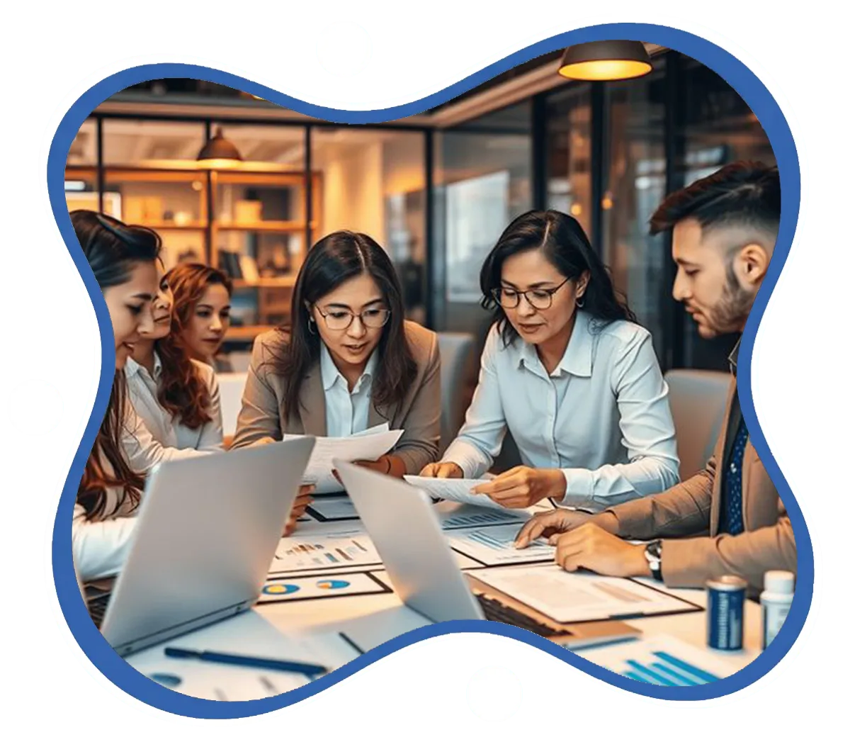 PeakConnector CRM dashboard showing AI-driven marketing and sales automation features for businesses.