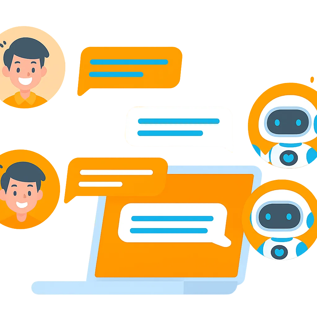 Automated chatbot enhancing customer experience for Time To Scale’s marketing agency solutions.