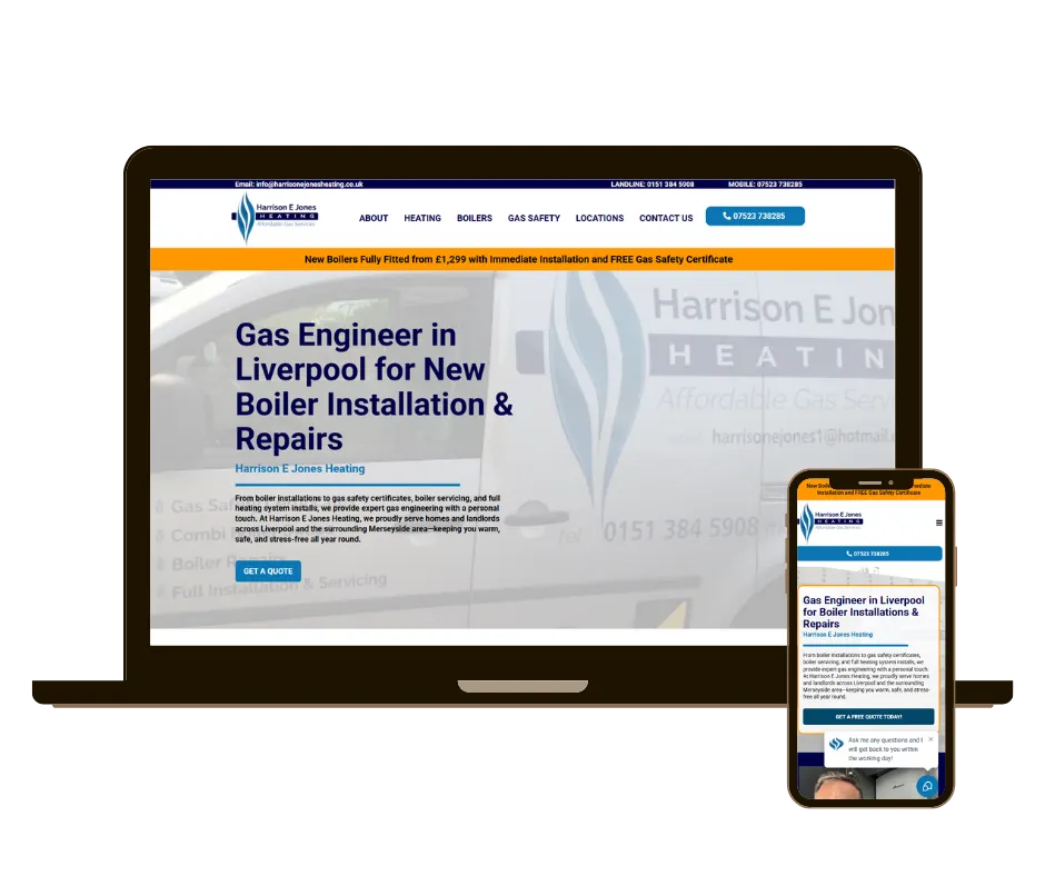 Website for Heating Engineers