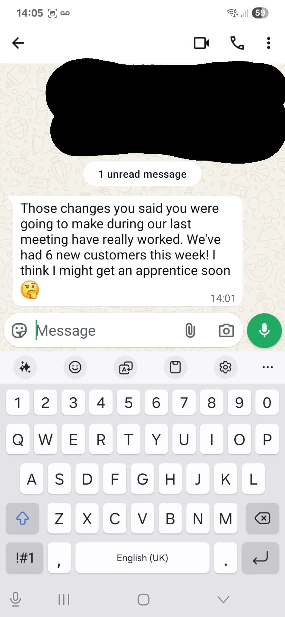 Review from gas engineer