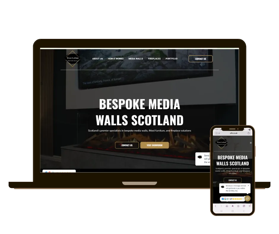 Website for Media Wall Company