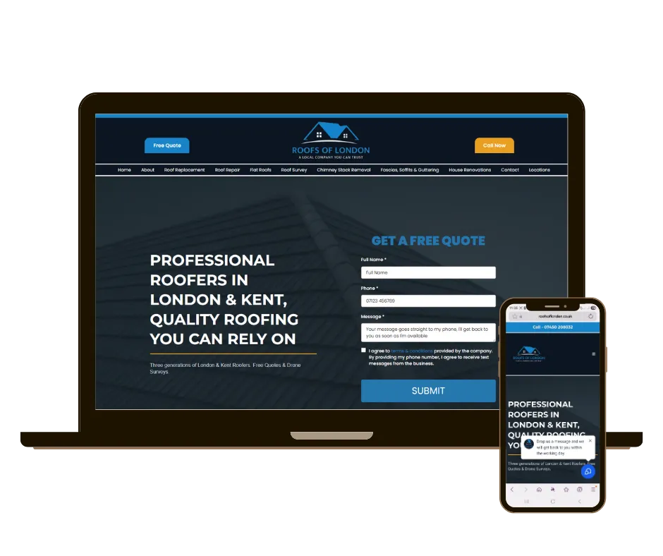 Website for Roofers