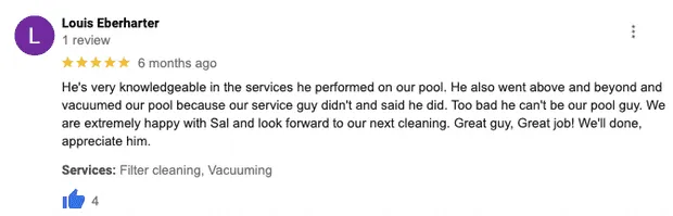 swimming pool maintenance