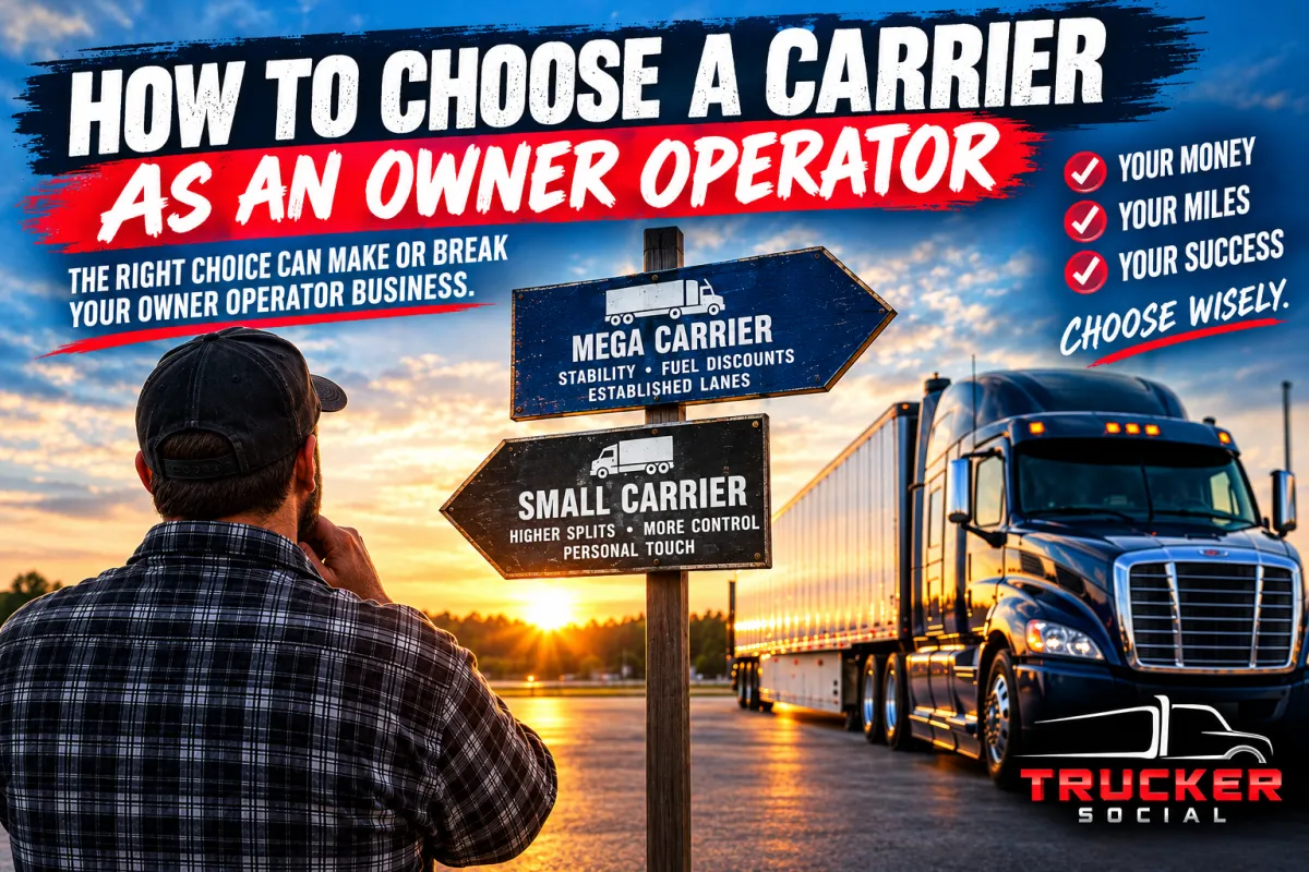 How to Choose a Carrier as an Owner Operator