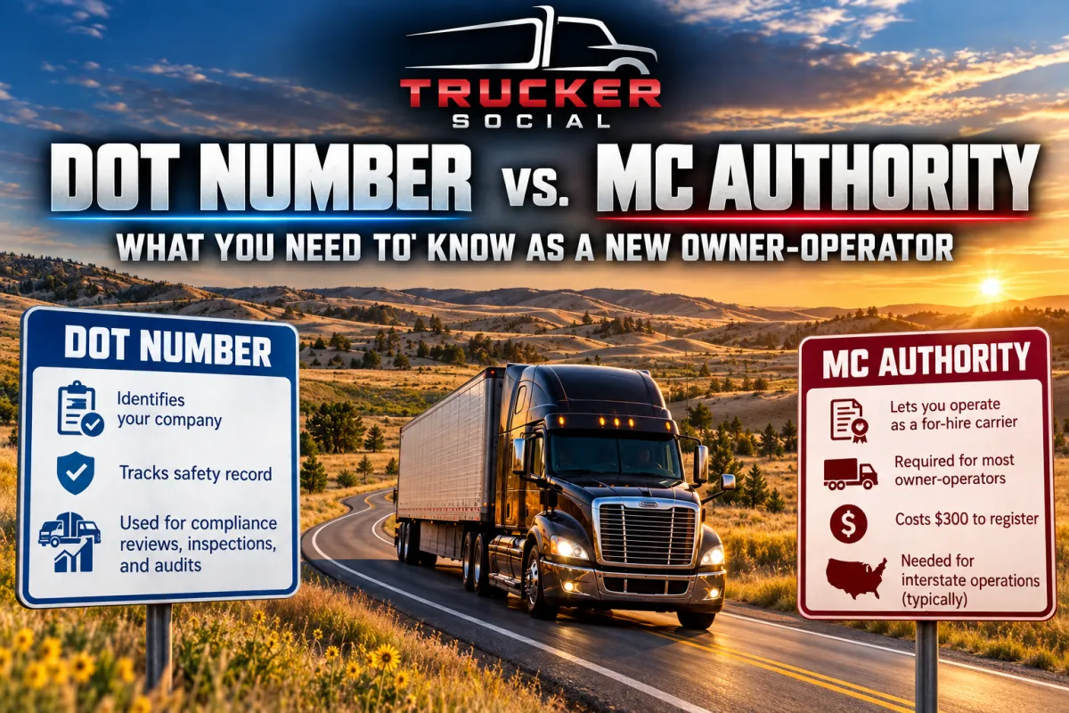 DOT Number vs. MC Authority: What New Trucking Businesses Need