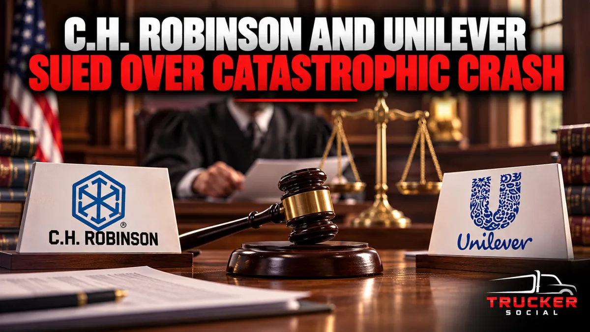This image describes a lawsuit currently taking place with C.H. Robinson and Unilever.