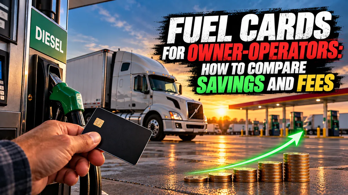 The image describes how to compare savings and fees on fuel card.