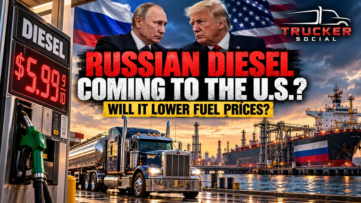 The image shows the possibility of whether or not Russian diesel will be able to enter U.S. markets.