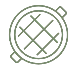 Circular cooling vent icon for outdoor refrigeration and beverage centers.