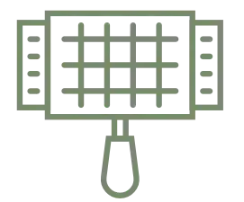 Pergola structure icon for outdoor kitchen integration with StruXure pergolas.