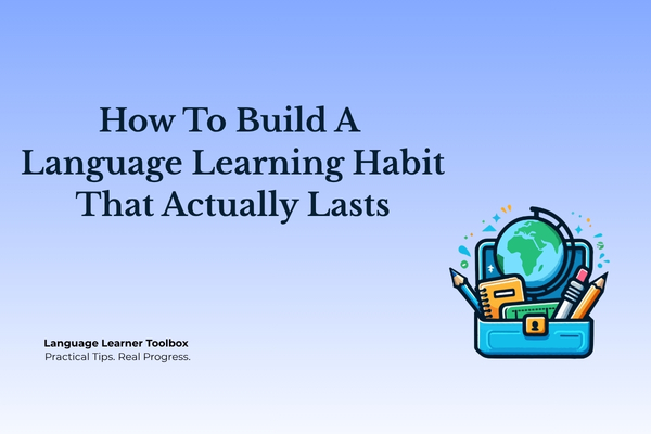 How to Build a Language Learning Habit That Actually Lasts