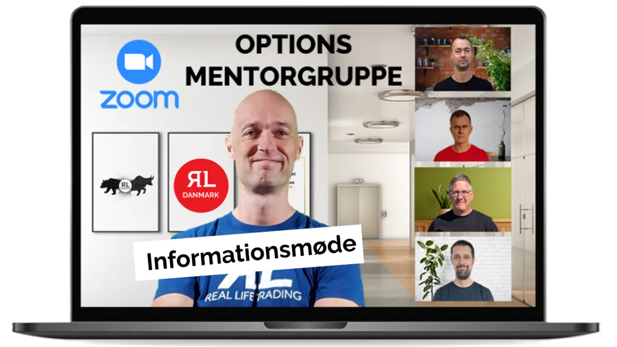 Billede af computer med teksten: ''Medlem Real Life Trading Danmark''