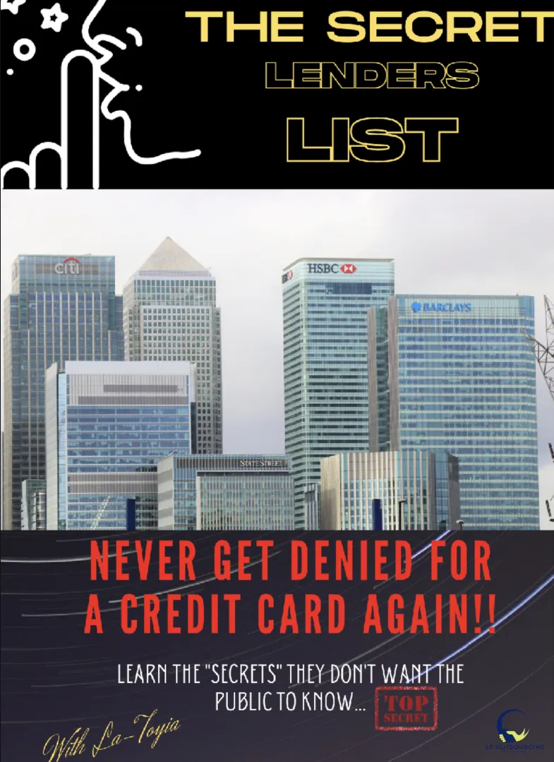 The Secret Lender's List