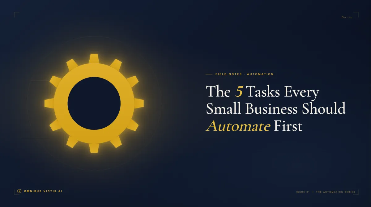 5 Tasks Every Small Business Should Automate First