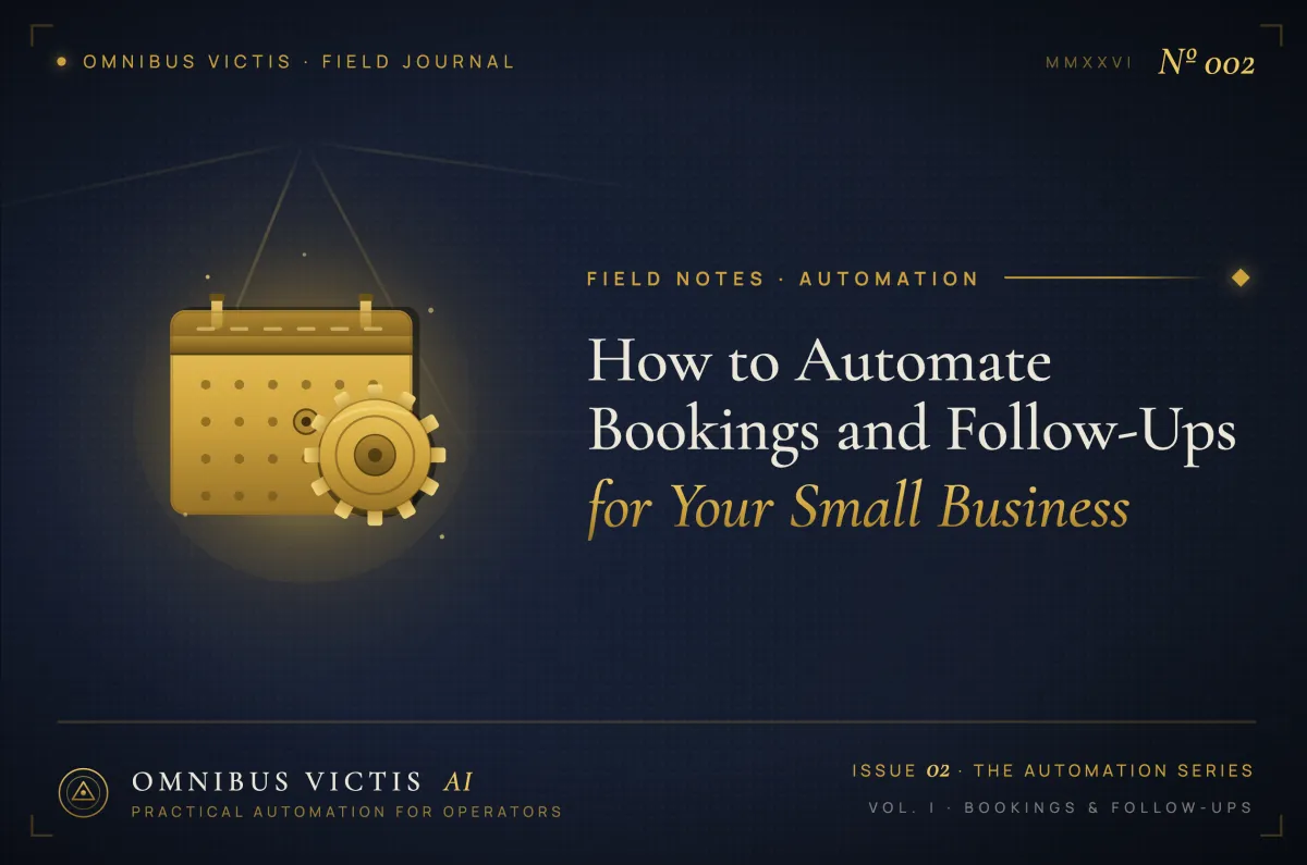 How to Automate Bookings and Follow-Ups for Your Small Business | Omnibus Victis AI