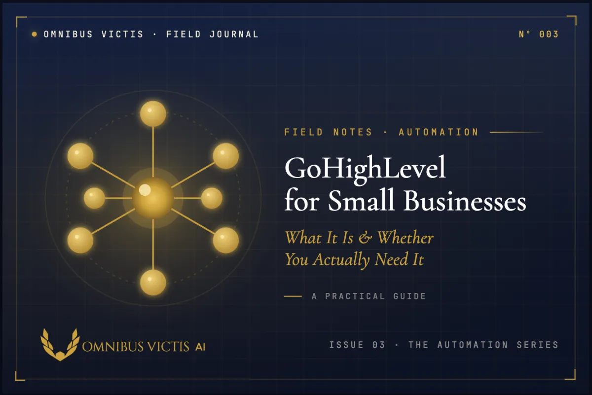 GoHighLevel for Small Businesses: What It Is and Whether You Need It | Omnibus Victis AI