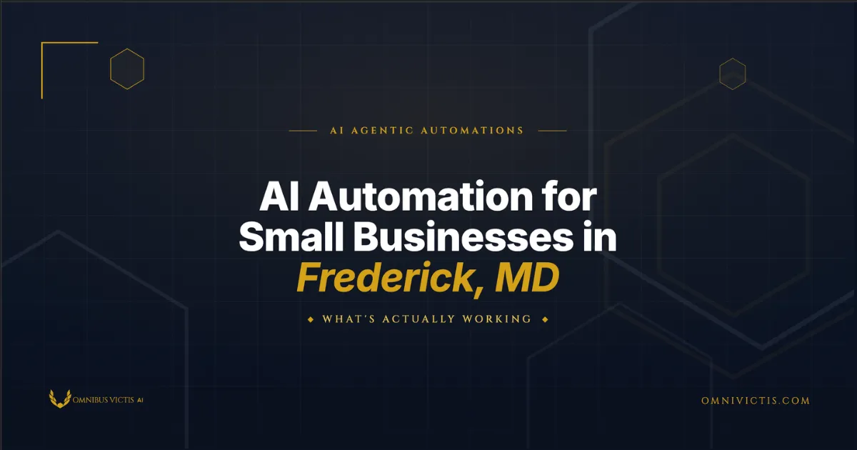 AI Automation for Small Businesses in Frederick, MD: What's Actually Working