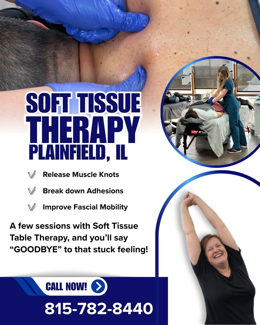 Soft Tissue Table Therapy: The Secret to Releasing Muscle Knots & Restoring Mobility in Plainfield, IL