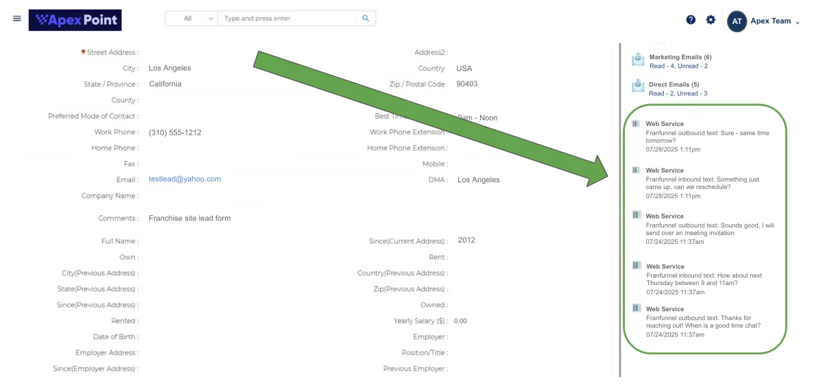 FranFunnel + FranConnect Integration