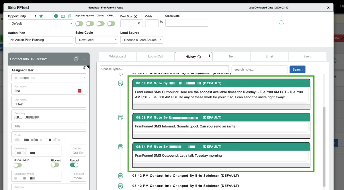 FranFunnel + Client Tether Integration