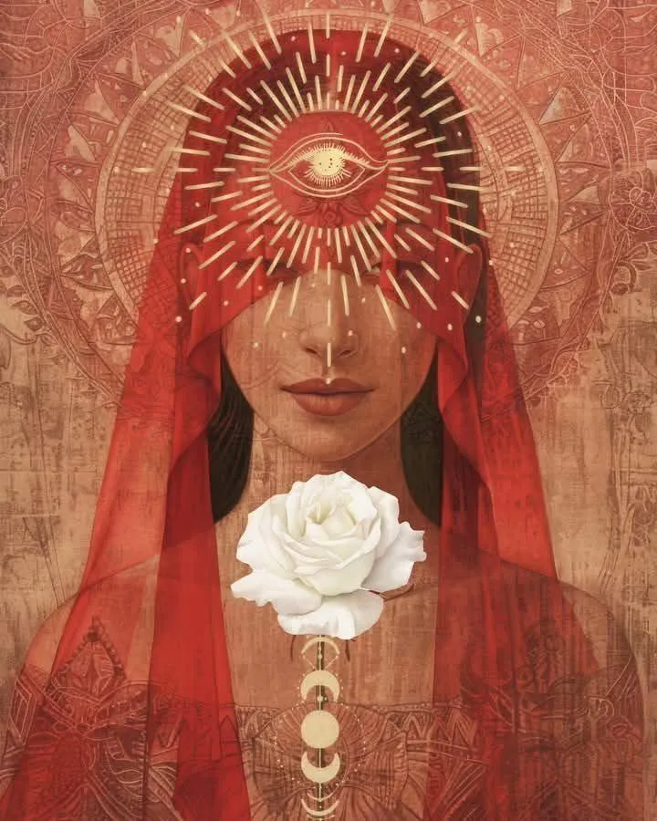 Woman immersed in sacred smoke ritual, connecting to divine feminine energy, spiritual cleansing, and the path to inner healing and deep embodiment.