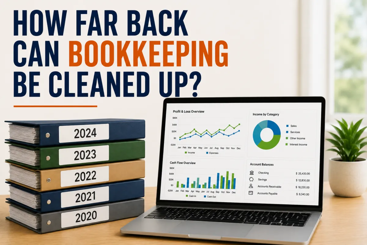 How Far Back Can Bookkeeping Be Cleaned Up?