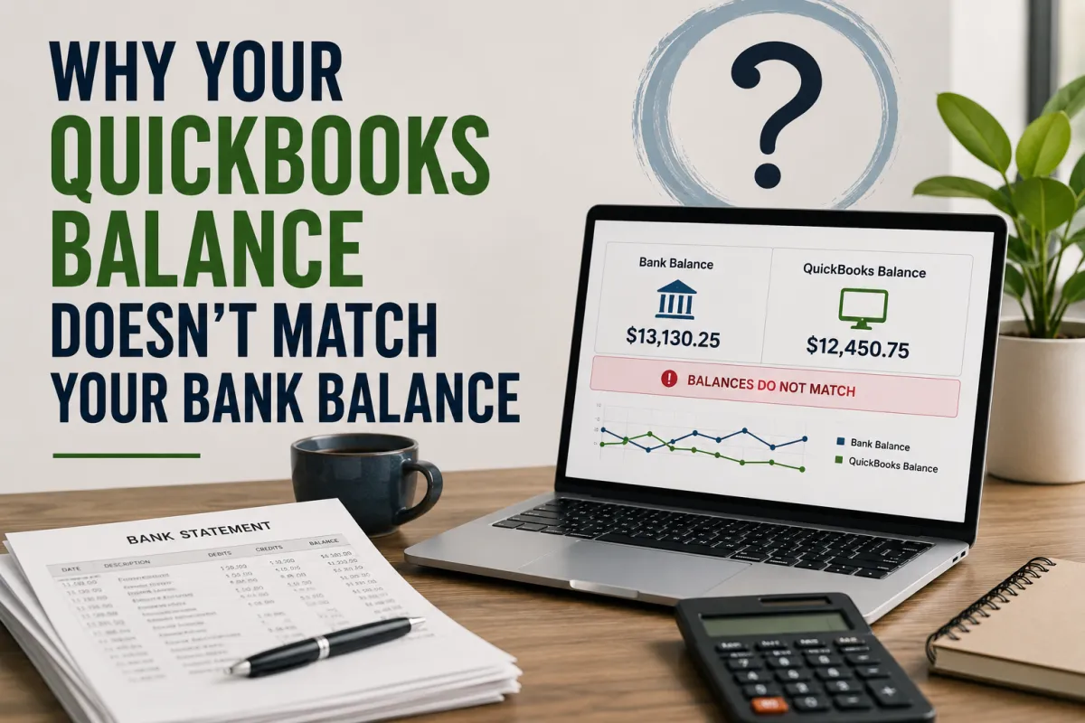 Why Your QuickBooks Balance Doesn't Match Your Bank Balance