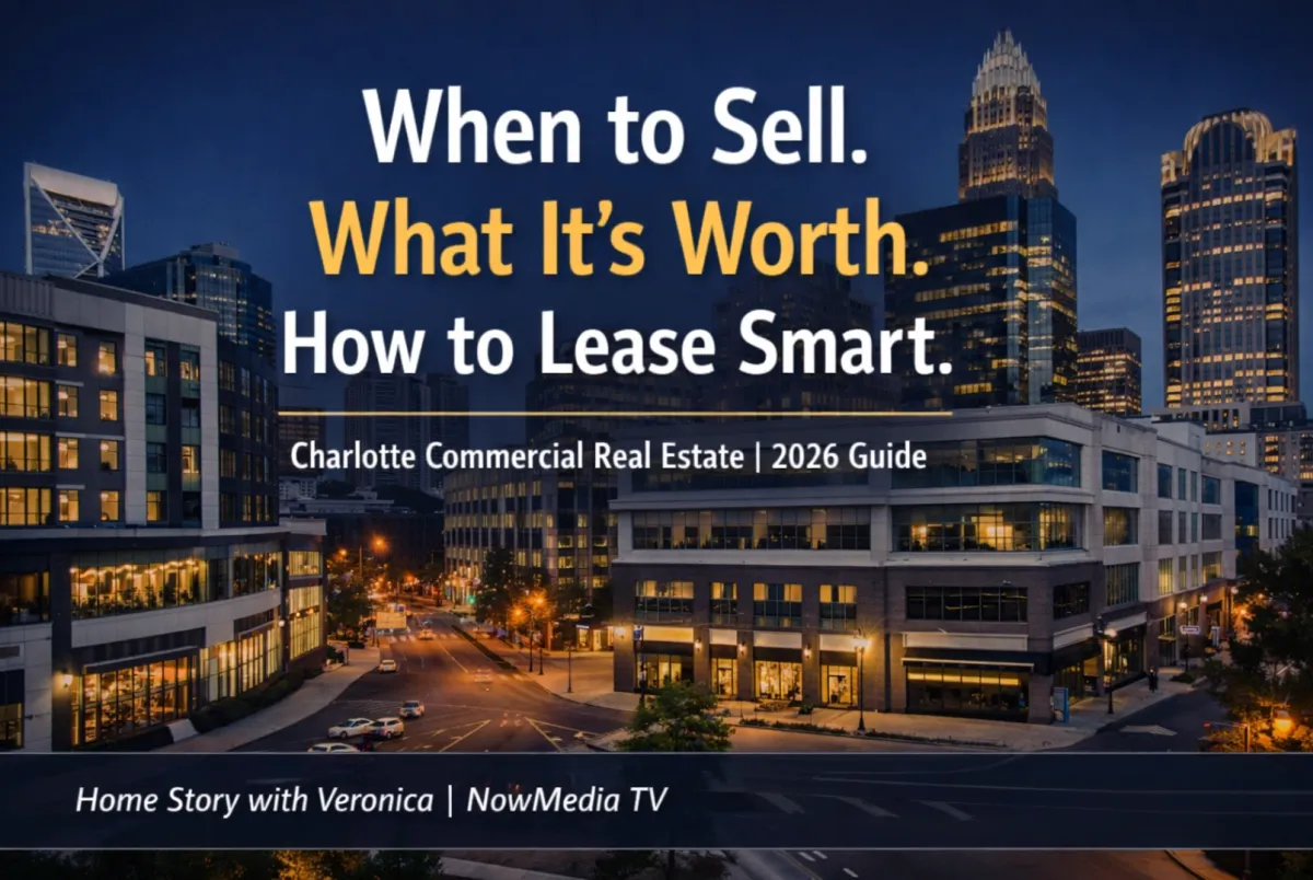 Charlotte NC commercial real estate specialist Julio Gomez on Home Story with Veronica discussing when to sell, hidden property value, and smart leasing strategies in 2026
