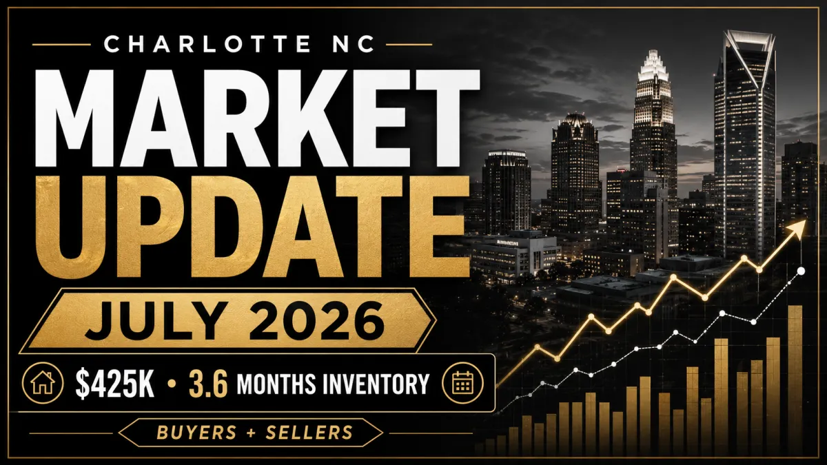 Charlotte NC Real Estate Market Update: July 2026