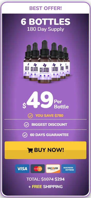 Buy Gelatide 6 Bottle