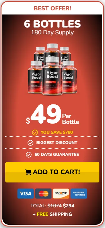 Buy Vigor Boost 6 Bottle
