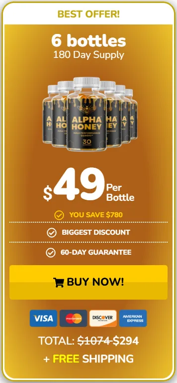 Buy Alpha Honey 6 Bottle