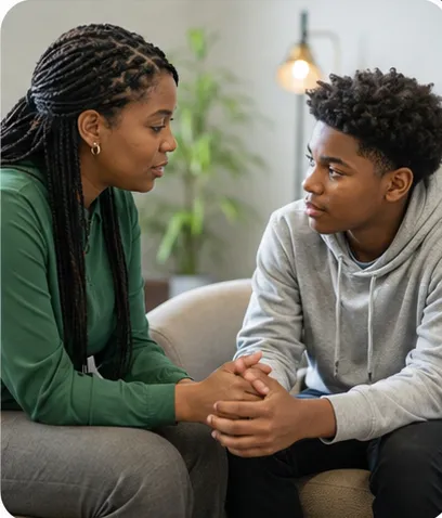 Mentorship conversation showcasing advice without exposure