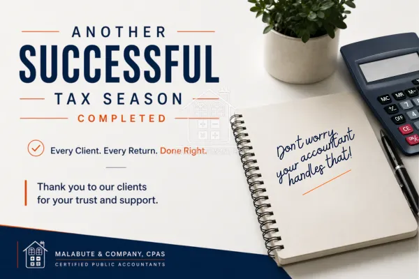 Another Successful Tax Season Completed