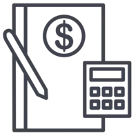 Financial record and calculator