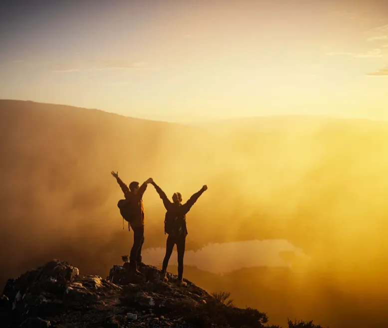 An open hand icon in a soft pastel square, symbolizing empowerment.