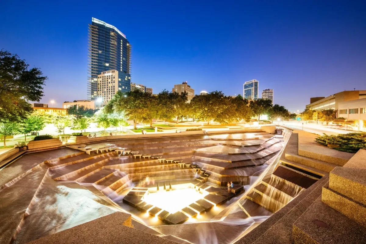 Fort Worth Water Gardens in Fort Worth, Texas