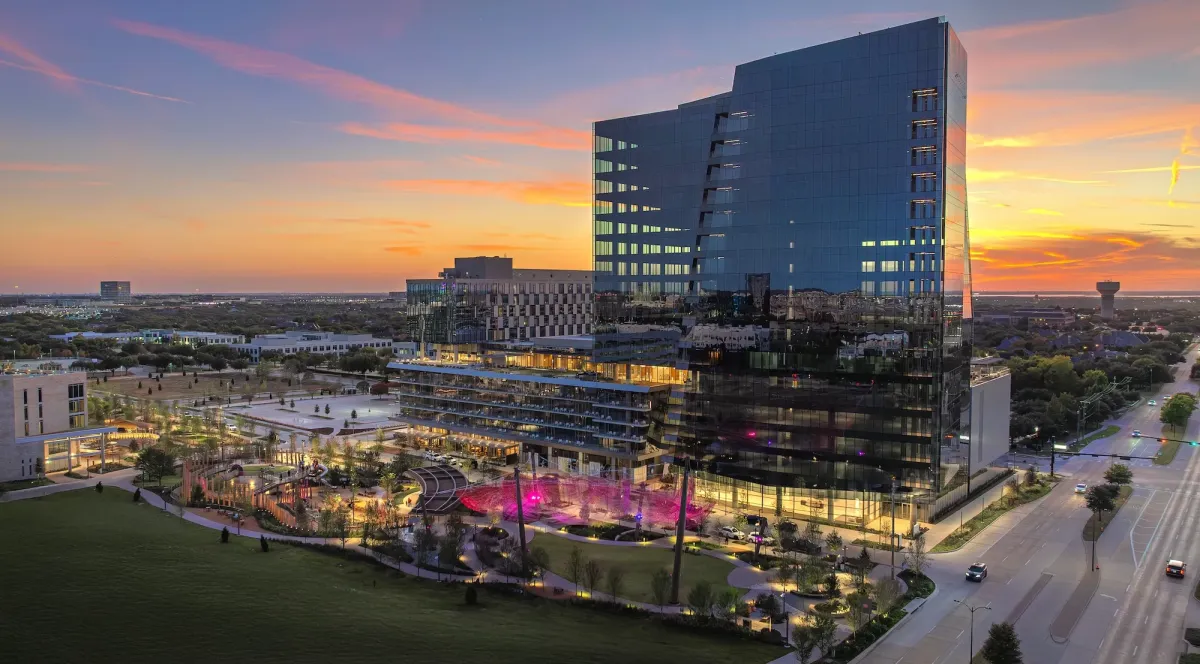 Hall Park and Kaleidoscope Park in Frisco, Texas