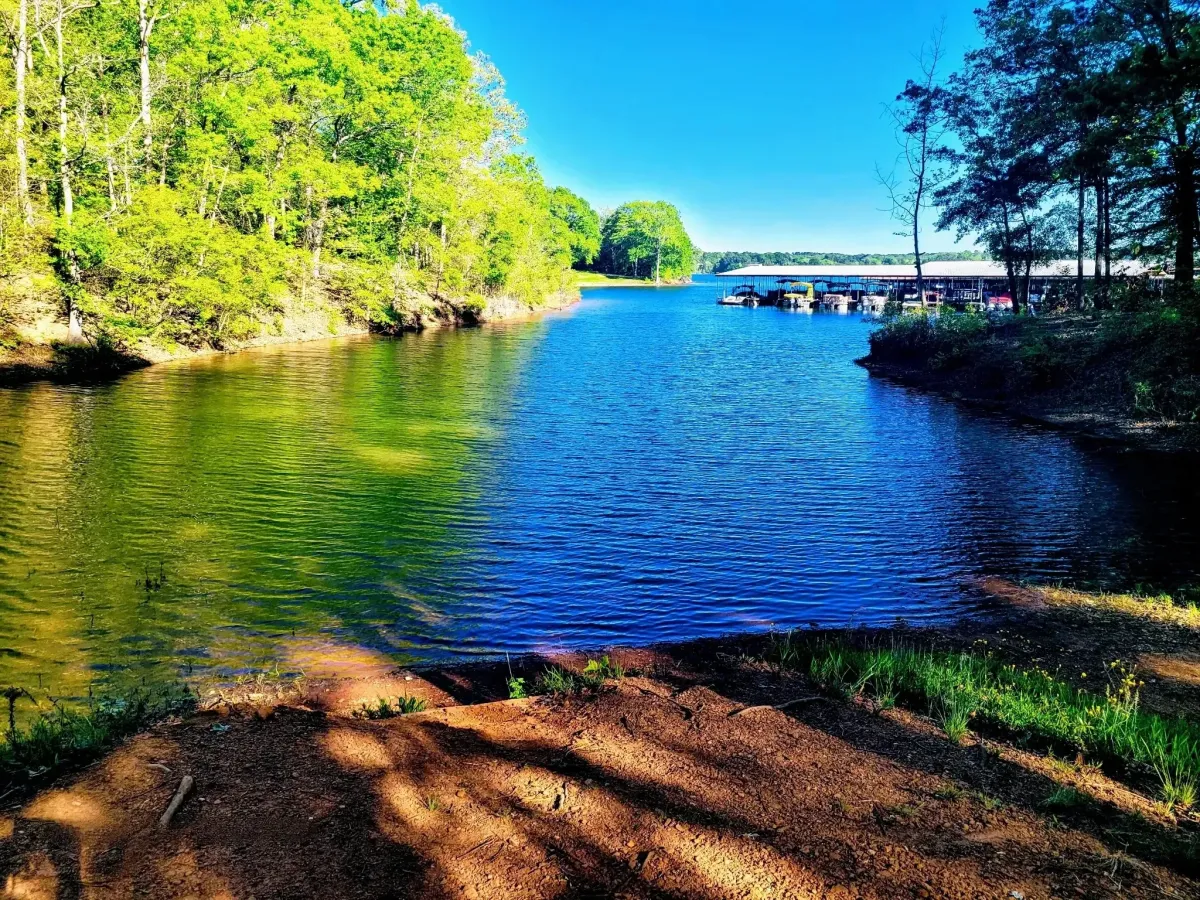 A bright and expansive living room with natural light