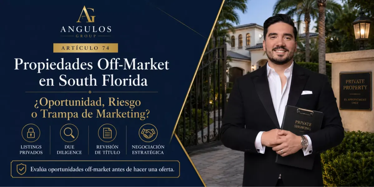 Navigating off-market properties in South Florida