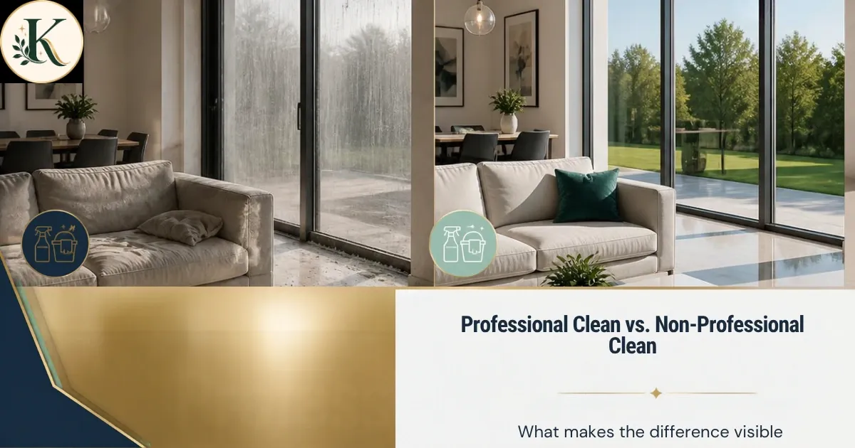 The difference between doing it yourself and a professional clean